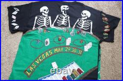 Liquid Blue Grateful Dead All Over Print Vegas Shirt Sz Large Tour 1992 Reprint
