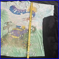 Liquid Blue Grateful Dead Bears 1992 Spring Tour Vintage Tie Dye T Shirt Men's L