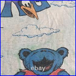 Liquid Blue Grateful Dead Bears 1992 Spring Tour Vintage Tie Dye T Shirt Men's L