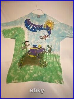 Liquid Blue Grateful Dead Bears VTG 90, s Spring Tour T Shirt Mens XL