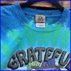 Liquid Blue Grateful Dead Rare Mens Tie Dye Deadrock 2009 Flintstones Shirt XL