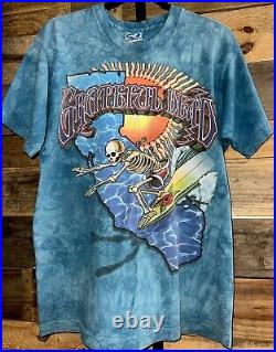 Liquid Blue Single Stitch Grateful Dead Surfing Shirt 1995 USA Rare Griffin VTG