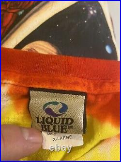 Liquid blue grateful dead 1992 Space Your Face Tie Dye Shirt XL