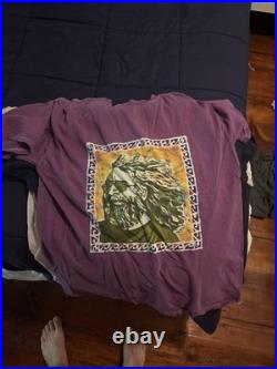 Lot Of 5 Grateful Dead Jerry Garcia Vintage T-Shirts XL Liquid Blue 1990's