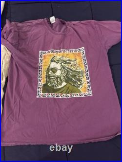 Lot Of 5 Grateful Dead Jerry Garcia Vintage T-Shirts XL Liquid Blue 1990's