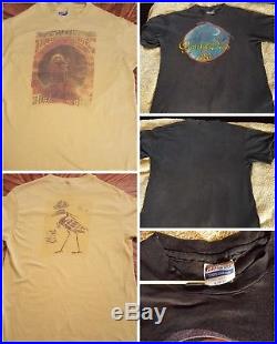Lot Vintage Grateful Dead Concert Tour Shirts 1980's Authentic Original GDP