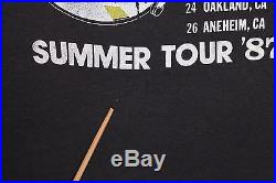 M/L vtg 80s 1987 GRATEFUL DEAD Summer Tour 3D Emblem t shirt medium large