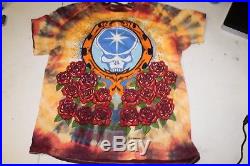 Men's L VTG 70's Grateful Dead T Shirt Tie Dye Rock Ed Donohue 1977