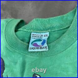 Men's Vintage 1995 GDM Liquid Blue Grateful Dead Dead Treads T-shirt Size XXL