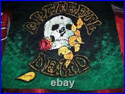 NEW NWT Vintage THE GRATEFUL DEAD Art Dragonfly Button Dress Bowling Shirt Sz L