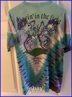 NEW RARE Liquid Blue Grateful Dead T-Shirt Olympic Velodrome Los Angeles 1990 L