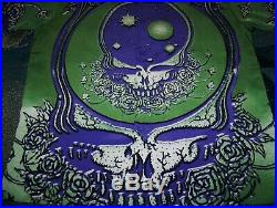 NEW Vintage GRATEFUL DEAD Dragonfly Button Shirt XL SPACE YOUR FACE Green Purple