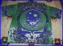 NEW Vintage GRATEFUL DEAD SPACE YOUR FACE Dragonfly Button Dress Shirt XXL 2XL