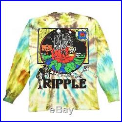 NWT Online Ceramics Tie Dye Ripple Grateful Dead L/S T-Shirt M FW19 DS AUTHENTIC