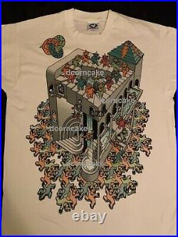 Never Worn Grateful dead shirt vintage rare 1993 Escher NOS Liquid Blue XL