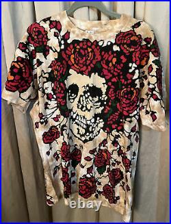New Vintage 1992 Grateful Dead Bertha Roses All Over Print T Shirt Never Worn XL