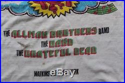 ORIGINAL 1973 SUMMER JAM SHIRT Grateful Dead Allman Brothers Band Watkins Glen