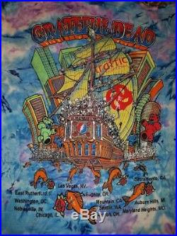 ORIGINAL 1994 Grateful Dead Summer Tour Graphc Tee Shirt Size XL NOS