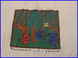 ORIGINAL'98 Grateful Dead Bears in the Woods Play Dead T-Shirt-Official GDP