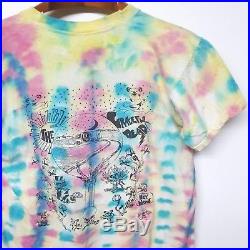 ORIGINAL Vintage 1986 Grateful Dead Tie Dye THIN T-Shirt Spring Tour Deadhead