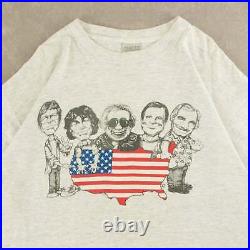 Oneita Vintage 90s Grateful Dead Single Stitch Graphic T-Shirt XL Men's Grey