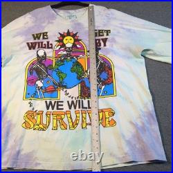 Online Ceramics Grateful Dead Shirt Men's XL Tie Dye Touch Of Grey Long Sleeve