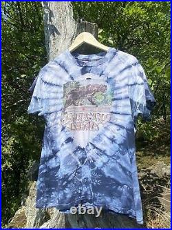 Original Grateful Dead T Shirt Vintage 1989 Rainforest Panther Tie Dye Mikio