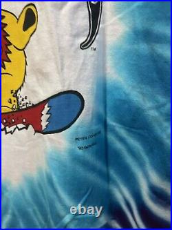 Peter Forsythe 1990 Grateful Dead T-Shirt Snowboarding Bears XL DEAD STOCK RARE