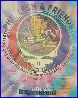 Phil Lesh Summer 2001 Tour Grateful Dead Mens L Delta T-Shirt Tie Dye Vintage