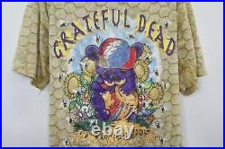 Q203 Vintage Grateful Dead Honey Bear Shirt Tee Single Stitch All Over Print XL
