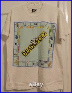 RARE 1988 Grateful Dead Tour Deadopoly Logo Screen Stars Best T Shirt Men Sz L