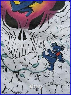 RARE 1991 Vintage Grateful Dead Dancing Bears & roses single stitch T Shirt XL