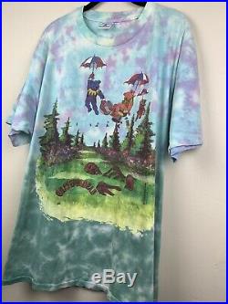 RARE Authentic Vintage Single Stitch 90s Grateful Dead Tie Dye Band T-Shirt 1994