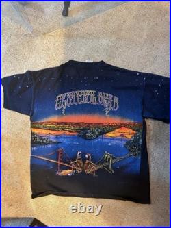 RARE NOS VTG 1990 Grateful DEAD SET Album Bridge Shirt Wild Oats XL Garcia Weir