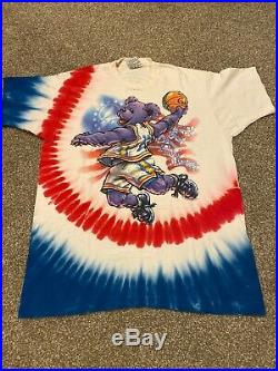 RARE VTG 1996 Grateful Dead Olympics Basketball Bear T Shirt sz XLarge 90s Tee