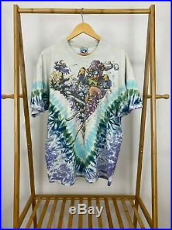 RARE VTG 1996 Liquid Blue Grateful Dead Skiing Mountain All Over T-Shirt XL USA