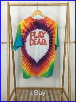 RARE VTG Grateful Dead Bears In the Forest Play Dead Tie-Dye T-Shirt Size XL USA