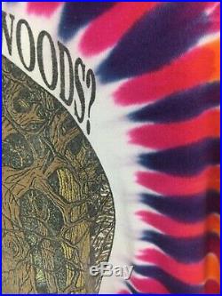 RARE VTG Grateful Dead Bears In the Forest Play Dead Tie-Dye T-Shirt Size XL USA