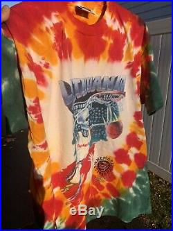 RARE Vintage 1992 Grateful Dead Lithuania Basketball Tie Dye Shirt L
