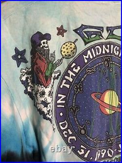 RARE Vintage Grateful Dead Midnight Hour New Year Shirt Single Stitch XL