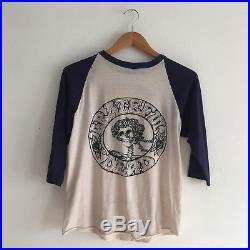 RARE Vintage Original Grateful Dead 1979 Tour Shirt Raglan Thin Retro