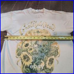 READ Vtg 1994 Grateful Dead Summer Tour T-Shirt L Grower Sunflower Band Tee