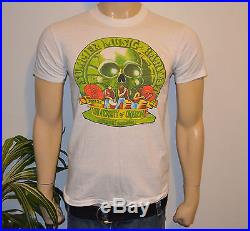 RaRe 1978 GRATEFUL DEAD & SANTANA vtg rock concert t-shirt (M) 70s Bill Graham