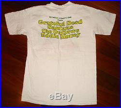 RaRe 1978 GRATEFUL DEAD & SANTANA vtg rock concert t-shirt (M) 70s Bill Graham