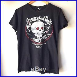 RaRe 1980 GRATEFUL DEAD On The Road Again Vintage Tour Concert Band Shirt 80s