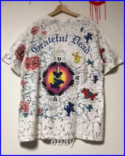Rare 90s Vintage Grateful Dead T-shirt Size XL Men Patterned shirt from JAPAN FS