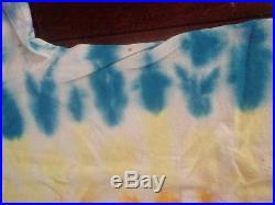Rare Authentic Vintage Grateful Dead Jerry Garcia face 1980's tie dye t-shirt L