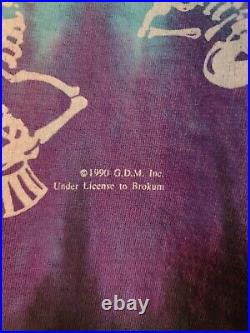 Rare Grateful Dead 1990 tye dyed Liquid Blue large shirt