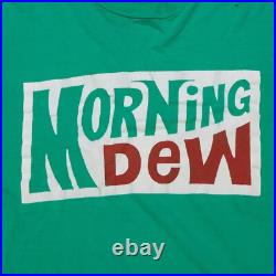 Rare VTG Grateful Dead Morning Dew Song Bootleg T Shirt 90s Rock Band Green XL