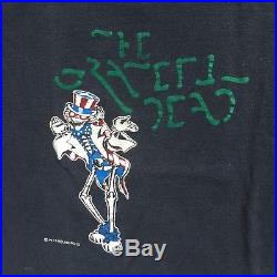 Rare Vintage 1977 Grateful Dead Concert Tour T-Shirt Size M/L By Round Reels